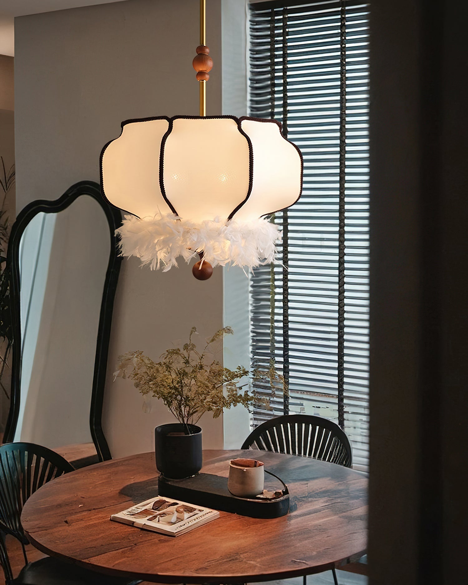 Feathered Lantern Pendant Light Pendant light