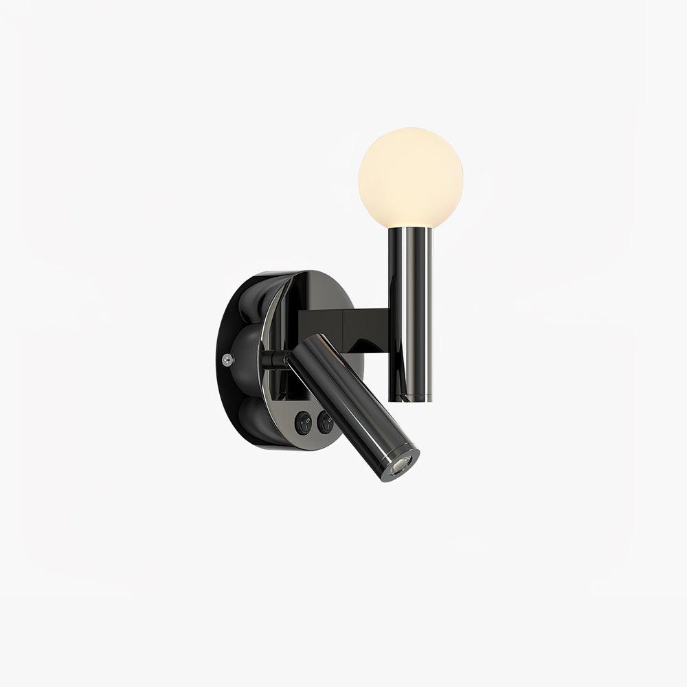 Fedde Wall Lamp Model A Dia 4.7″ x H 9.6″ / Dia 12cm x H 24.5cm / Black & White / Warm Light Wall lamp