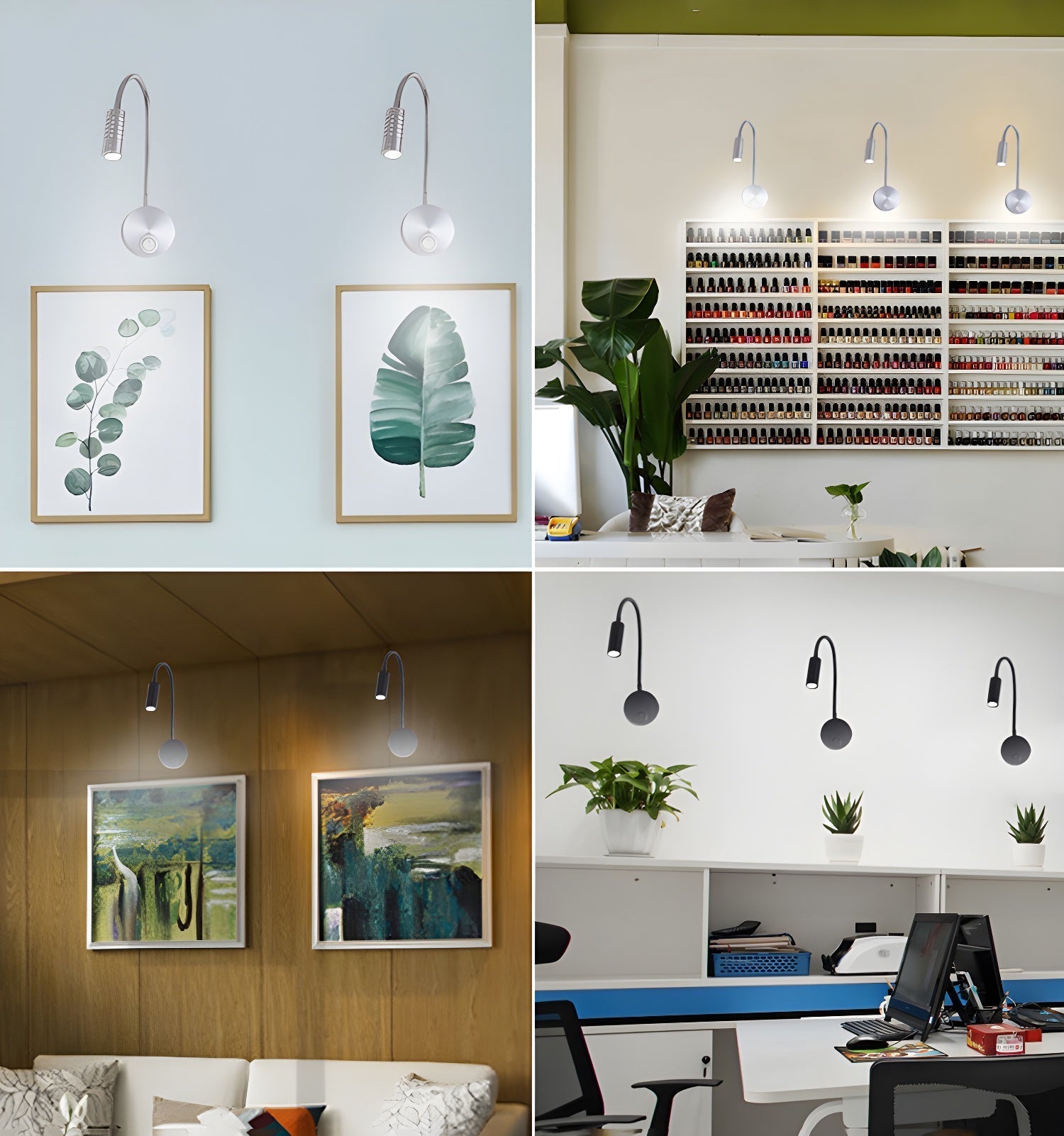 Felix Flex Reading Wall Lamp ? 2.8″ x H 11.8″ / Black / Warm Light 1001 Wall lamp