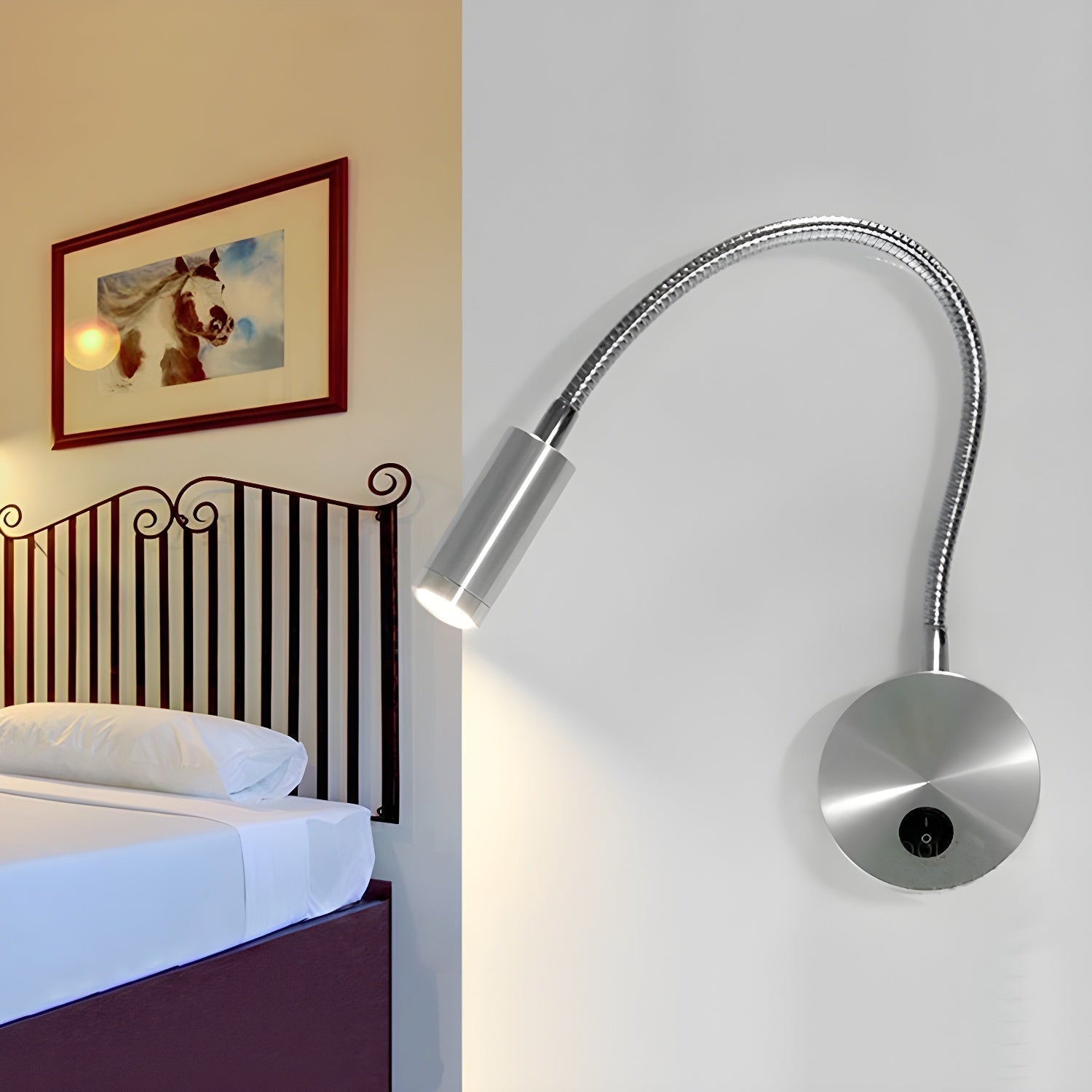 Felix Flex Reading Wall Lamp ? 2.8″ x H 11.8″ / Black / Warm Light 1001 Wall lamp