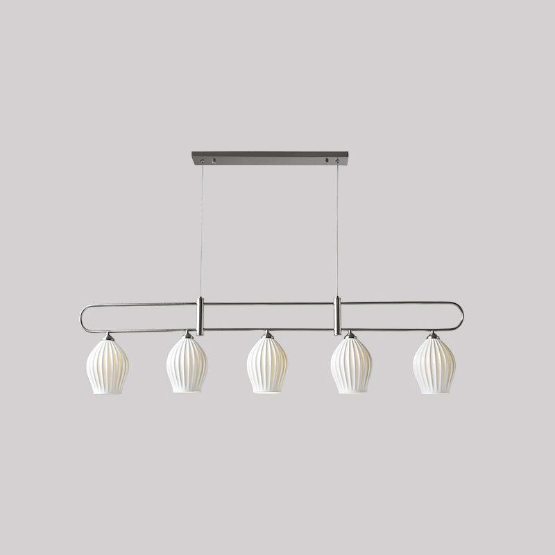 Fin Pendant Light 5 heads Dia 53.1″ x H 13″ / L 135cm x H 33cm / Sand nickel Pendant light