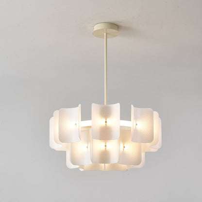 Fingerprint Chandelier ? 23.6″ x H 12.6″ / Creamy White / Warm Light Chandelier