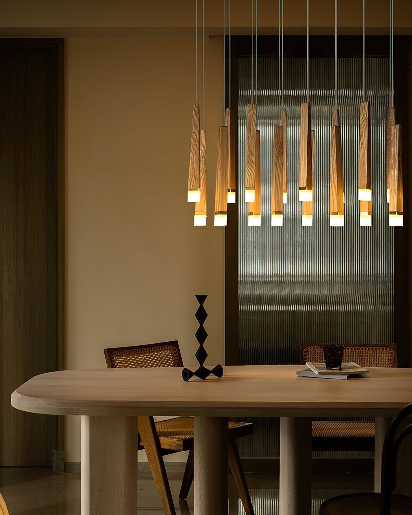 Firewood Stick Chandelier Chandelier