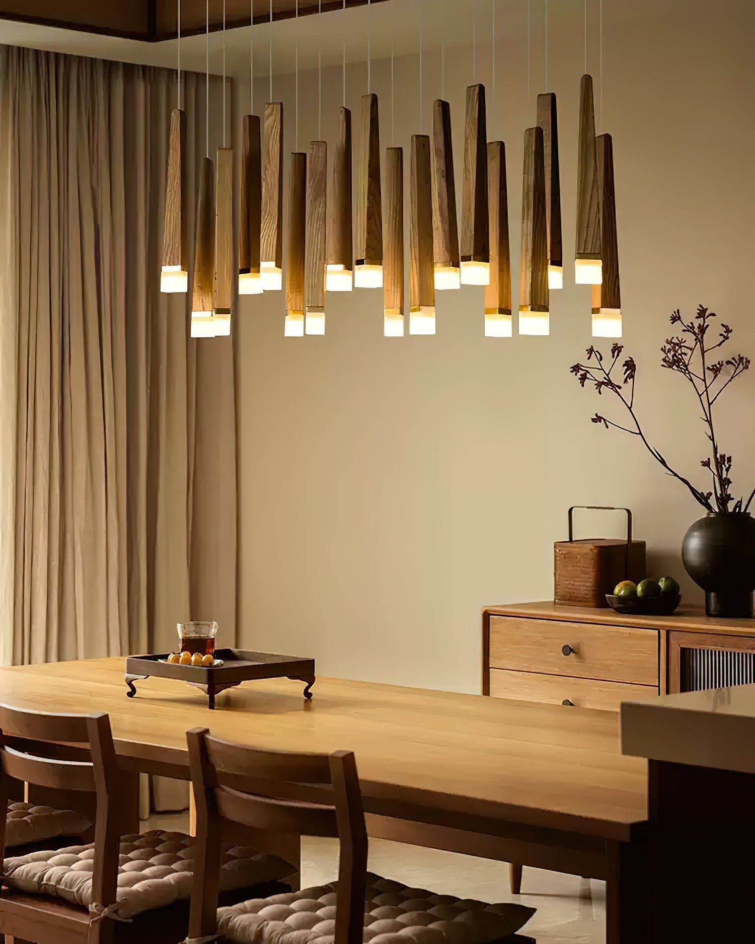 Firewood Stick Chandelier Chandelier