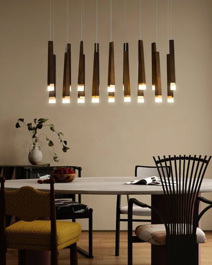 Firewood Stick Chandelier Chandelier