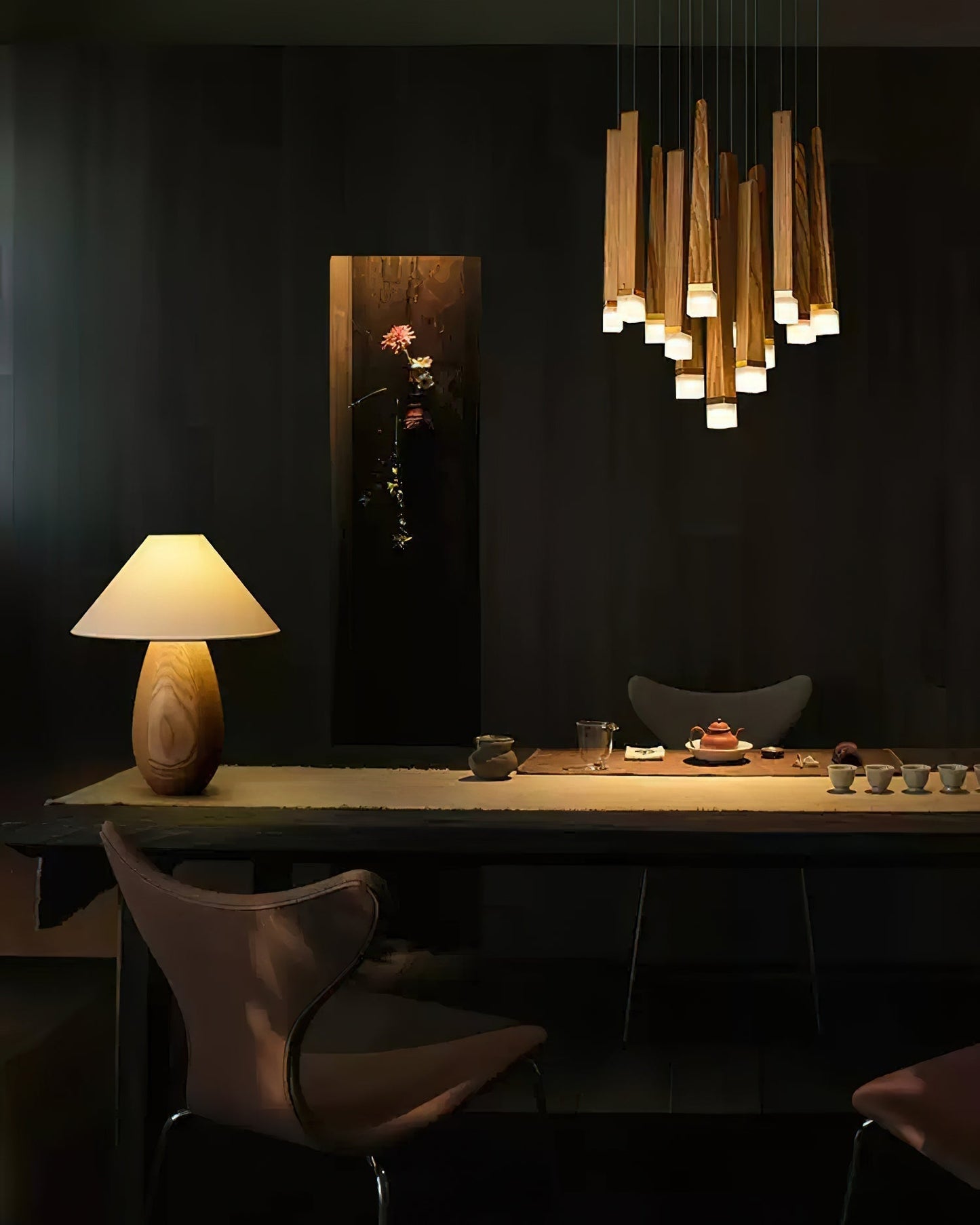 Firewood Stick Chandelier Chandelier