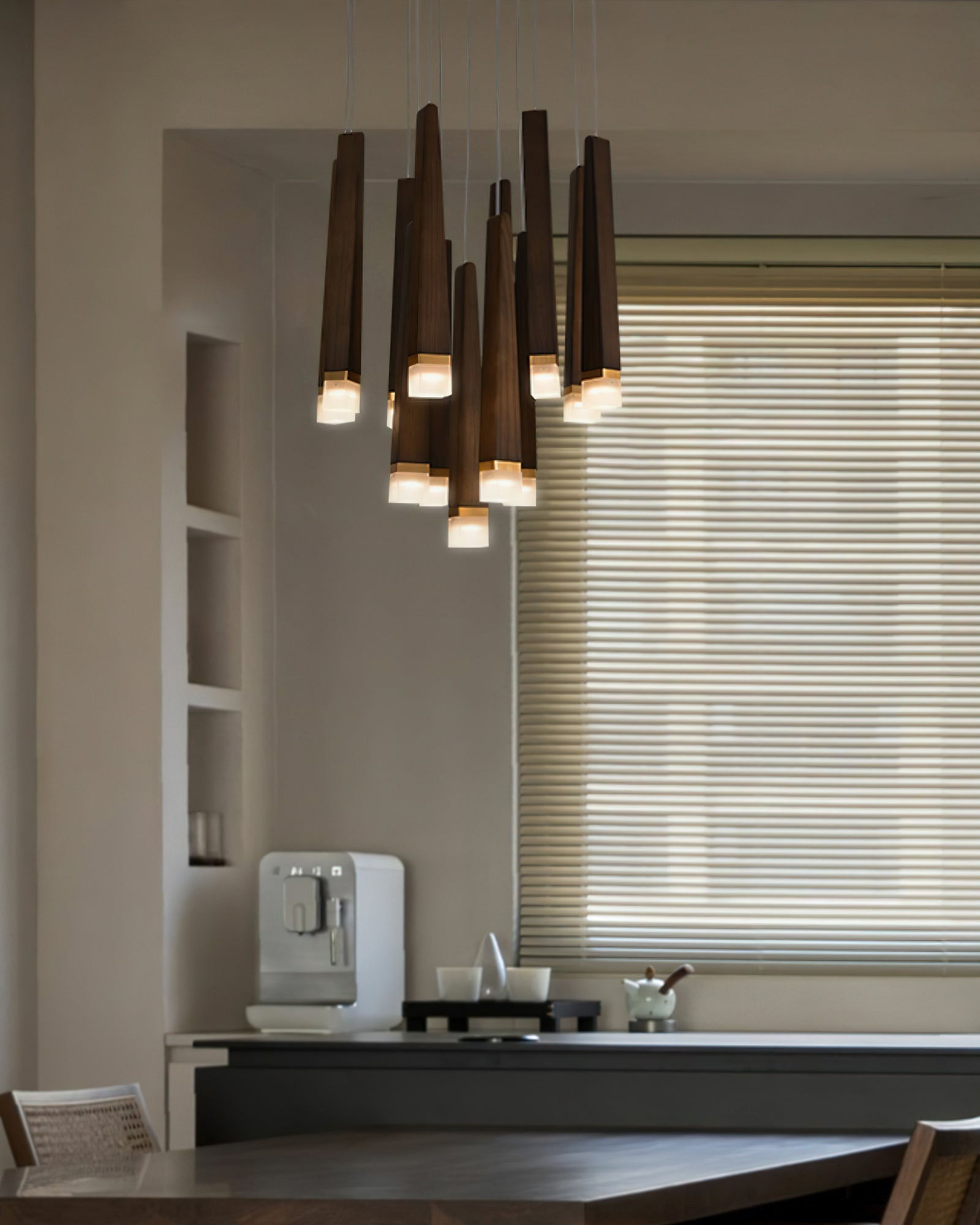 Firewood Stick Chandelier Chandelier