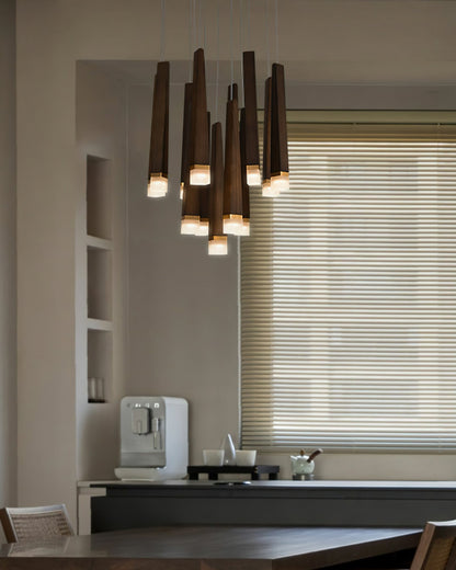 Firewood Stick Chandelier Chandelier