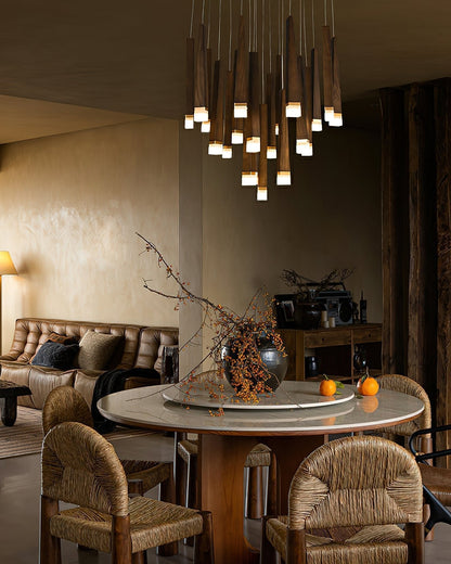 Firewood Stick Chandelier Chandelier
