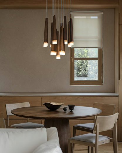 Firewood Stick Chandelier Chandelier