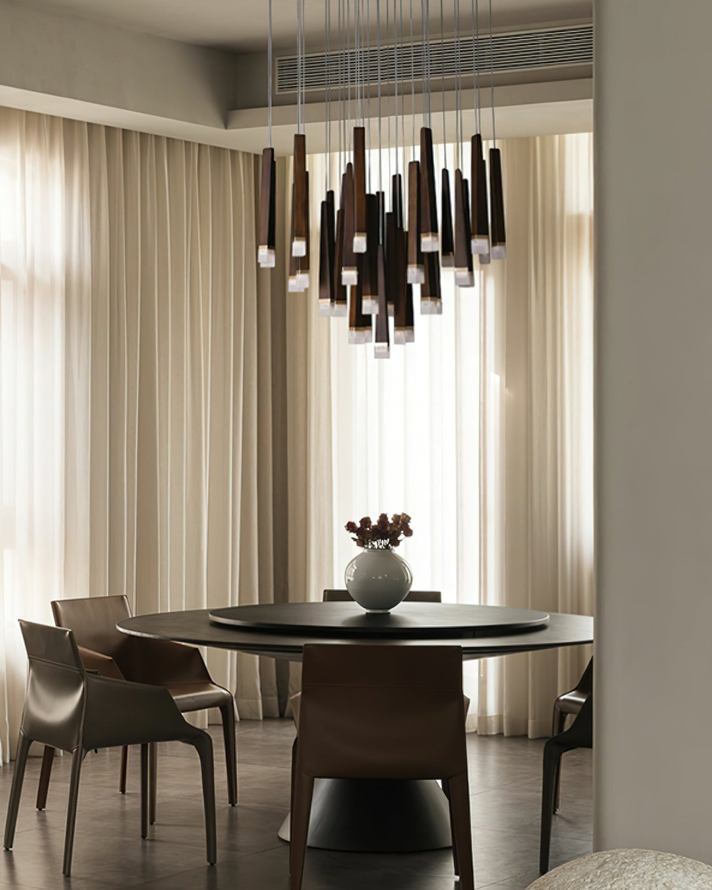 Firewood Stick Chandelier Chandelier