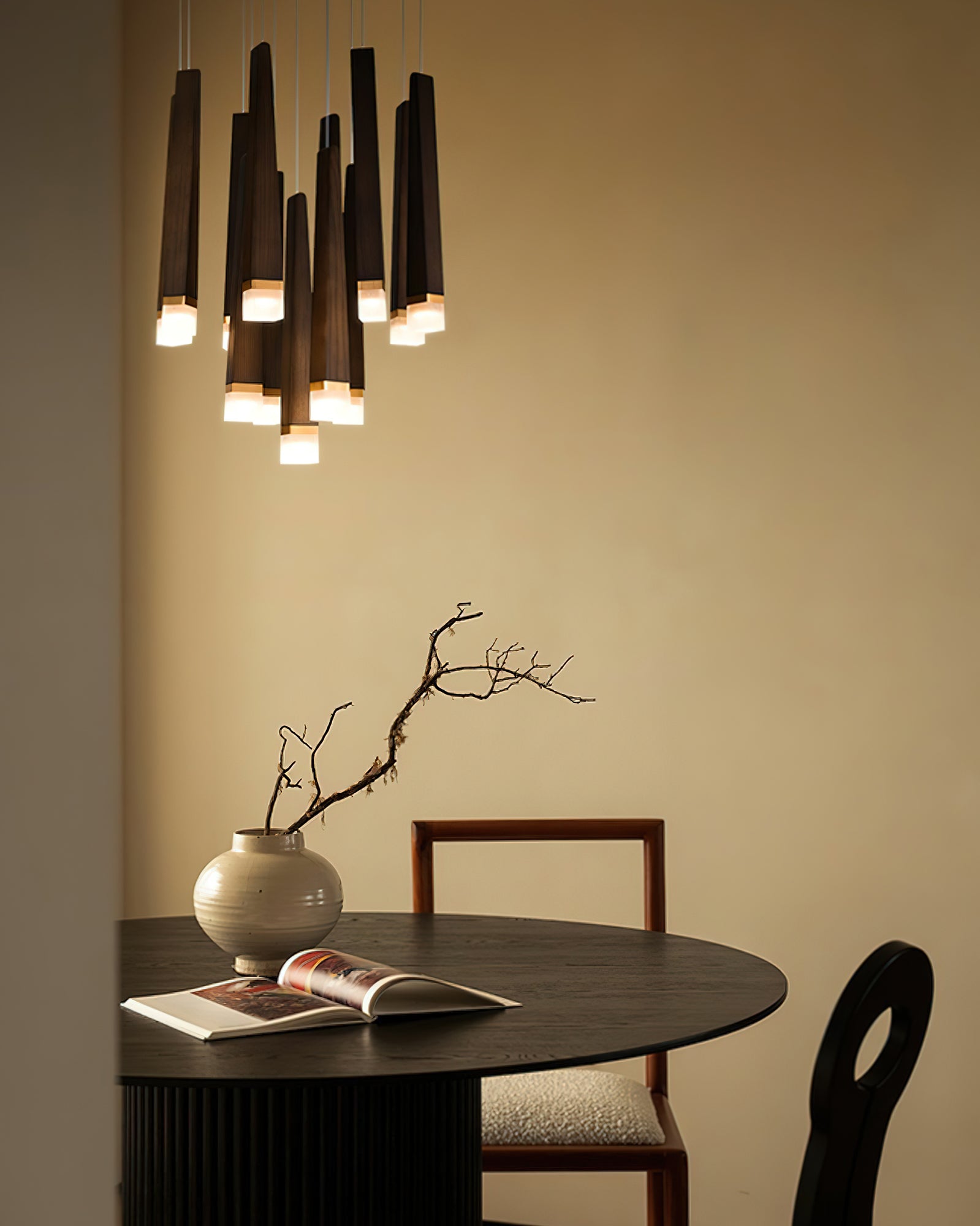 Firewood Stick Chandelier Chandelier