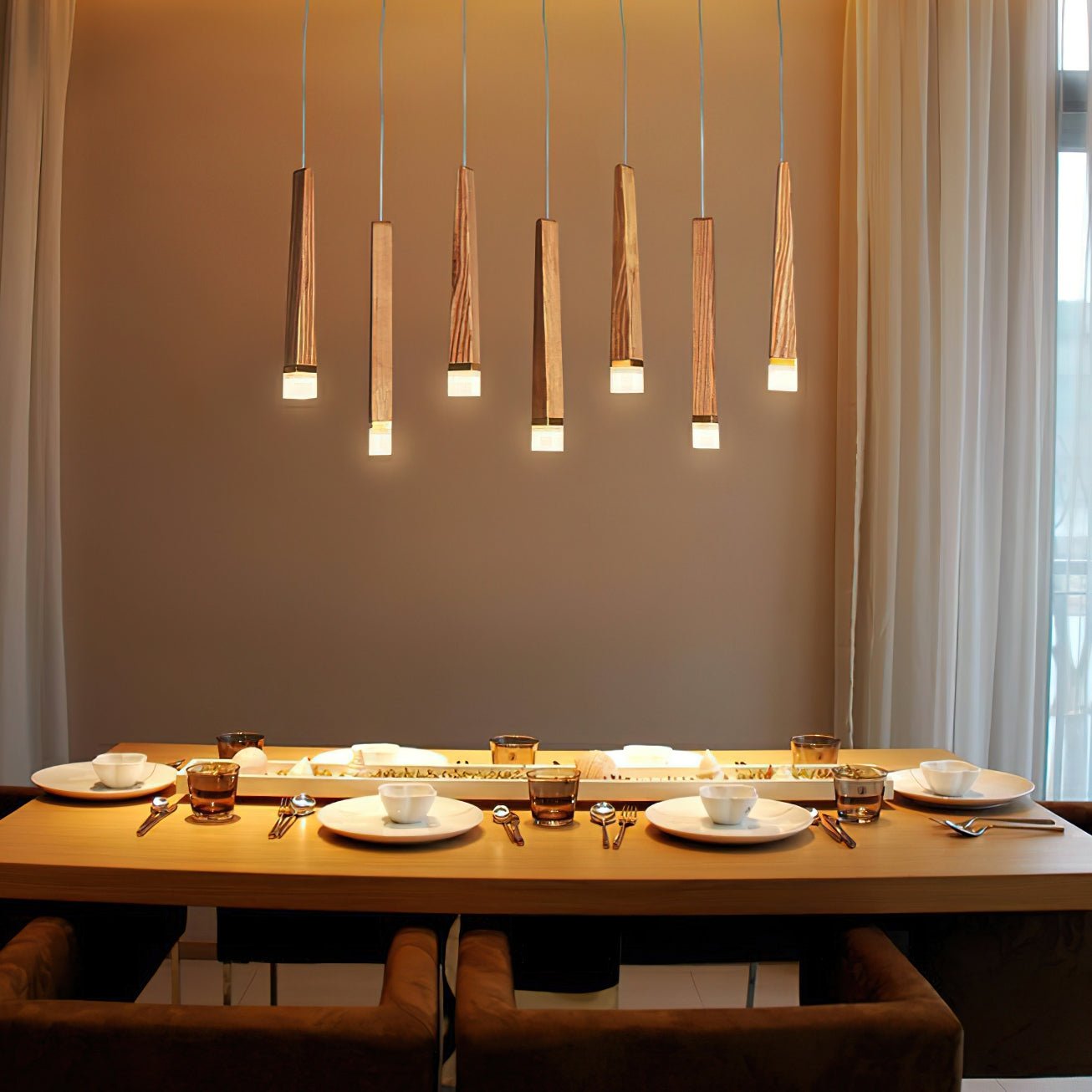 Firewood Stick Chandelier Chandelier