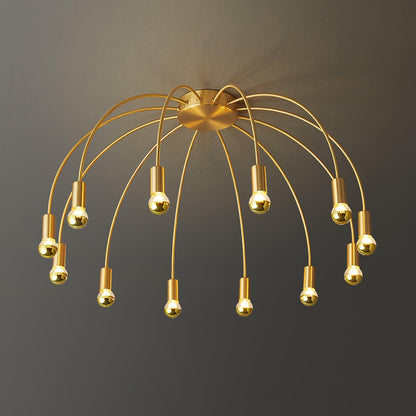 Fireworks Ceiling Lamp 12 heads ? 30.7″ x H 15.7″/ Dia 78cm x H 40cm / Gold Ceiling lamp