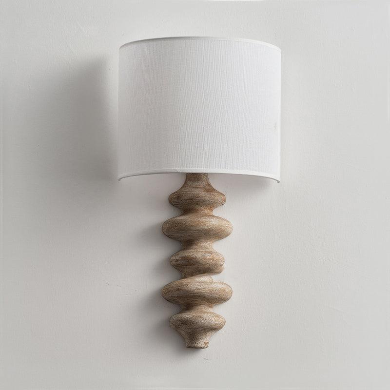 Fishbone Sconce L 11.8″ x W 6.3″ x H 20.9″ / L 30cm x W 16cm x H 53cm / Wood color Wall lamp