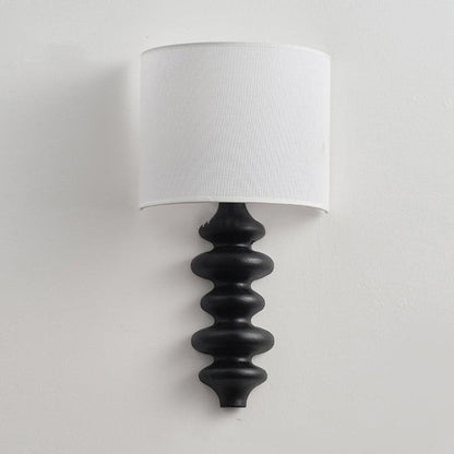 Fishbone Sconce L 11.8″ x W 6.3″ x H 20.9″ / L 30cm x W 16cm x H 53cm / Black Wall lamp