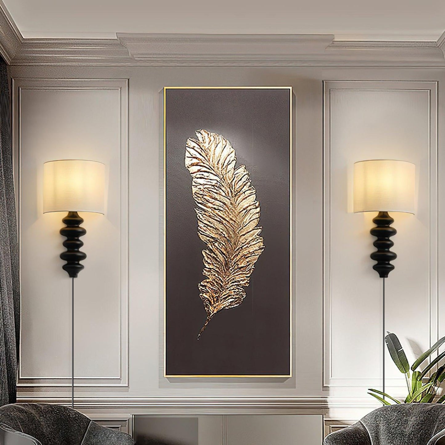 Fishbone Plug-in Sconce Wall lamp