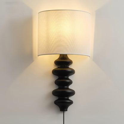 Fishbone Plug-in Sconce L 11.8″ x W 6.3″ x H 20.9″ / L 30cm x W 16cm x H 53cm / Black / US Plug Wall lamp