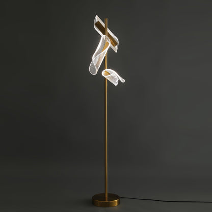Flame Floor Lamp ? 7.8″ x H 59″ / Dia 20cm x H 150cm / Gold / US plug Floor lamp