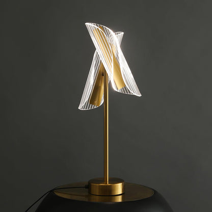 Flame Table Lamp Dia 6.6″ x H 21.6″ / Dia 17cm x H 55cm / Gold / US plug Table lamp