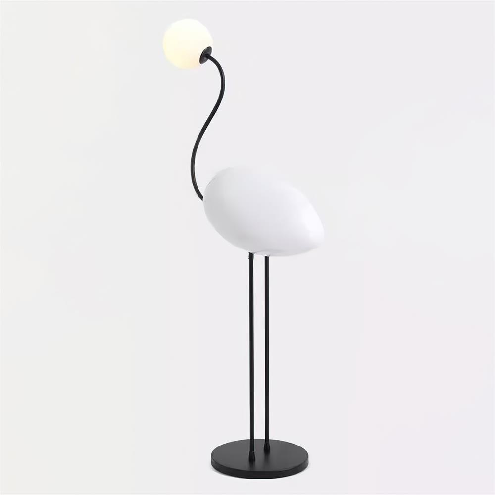Flamingos Floor Lamp Dia 17.7″ x H 53″ / Dia 45cm x H 135cm / Black & White / US Plug Floor lamp