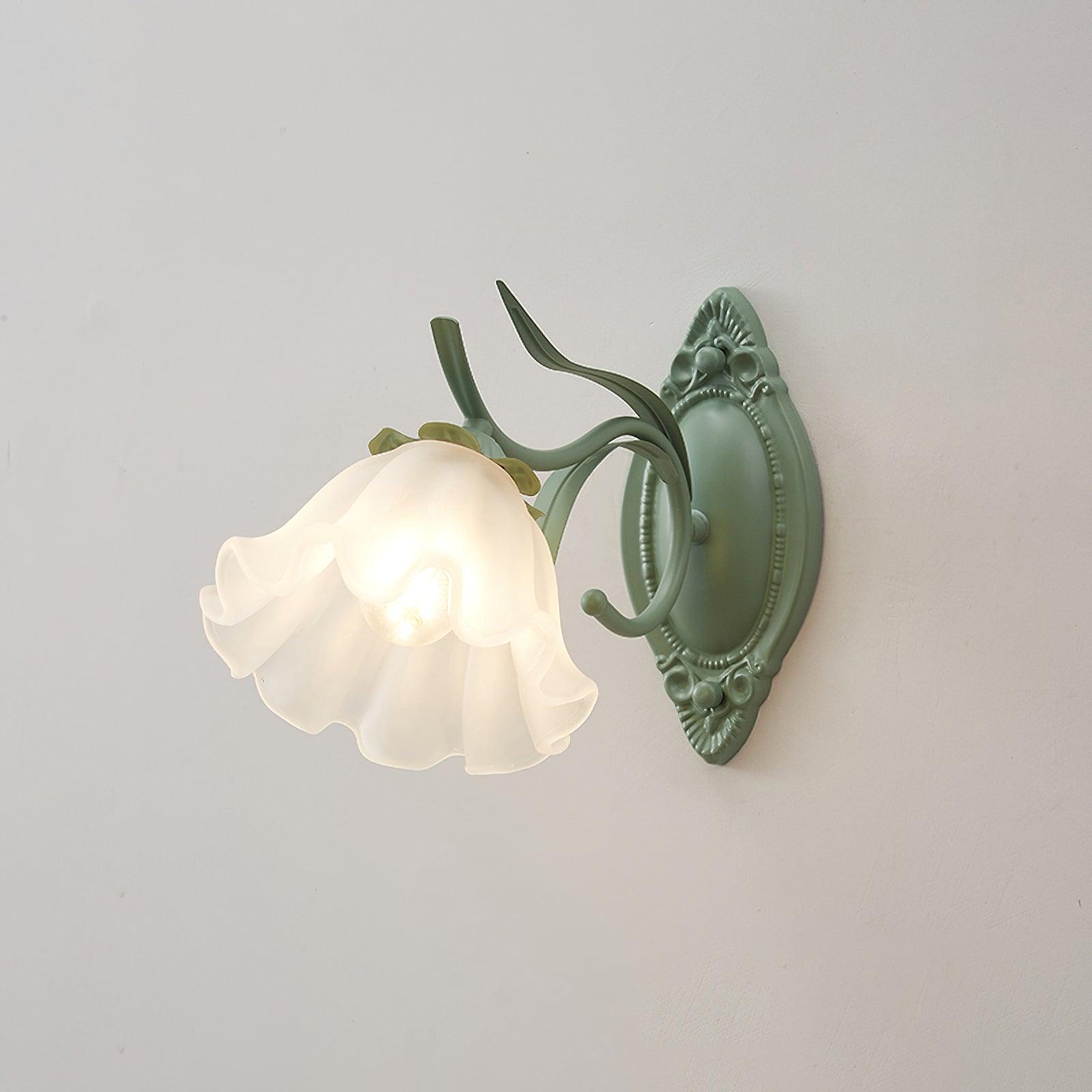 Flared Wall Light ? 11.8″ x H 8.7″ / Dia 30cm x H 22cm / Green Wall lamp