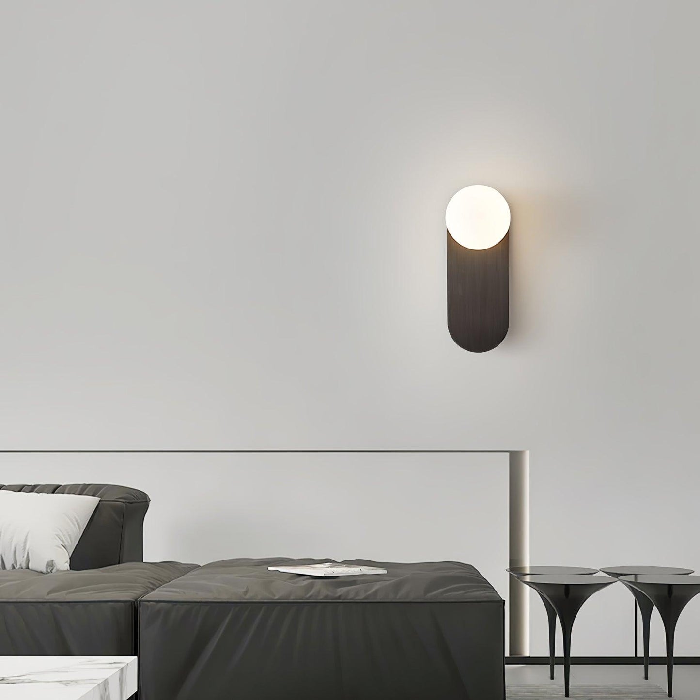 Flat Base Globe Sconce Wall lamp