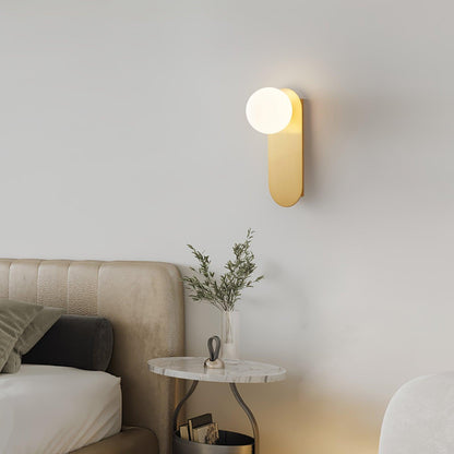 Flat Base Globe Sconce Wall lamp