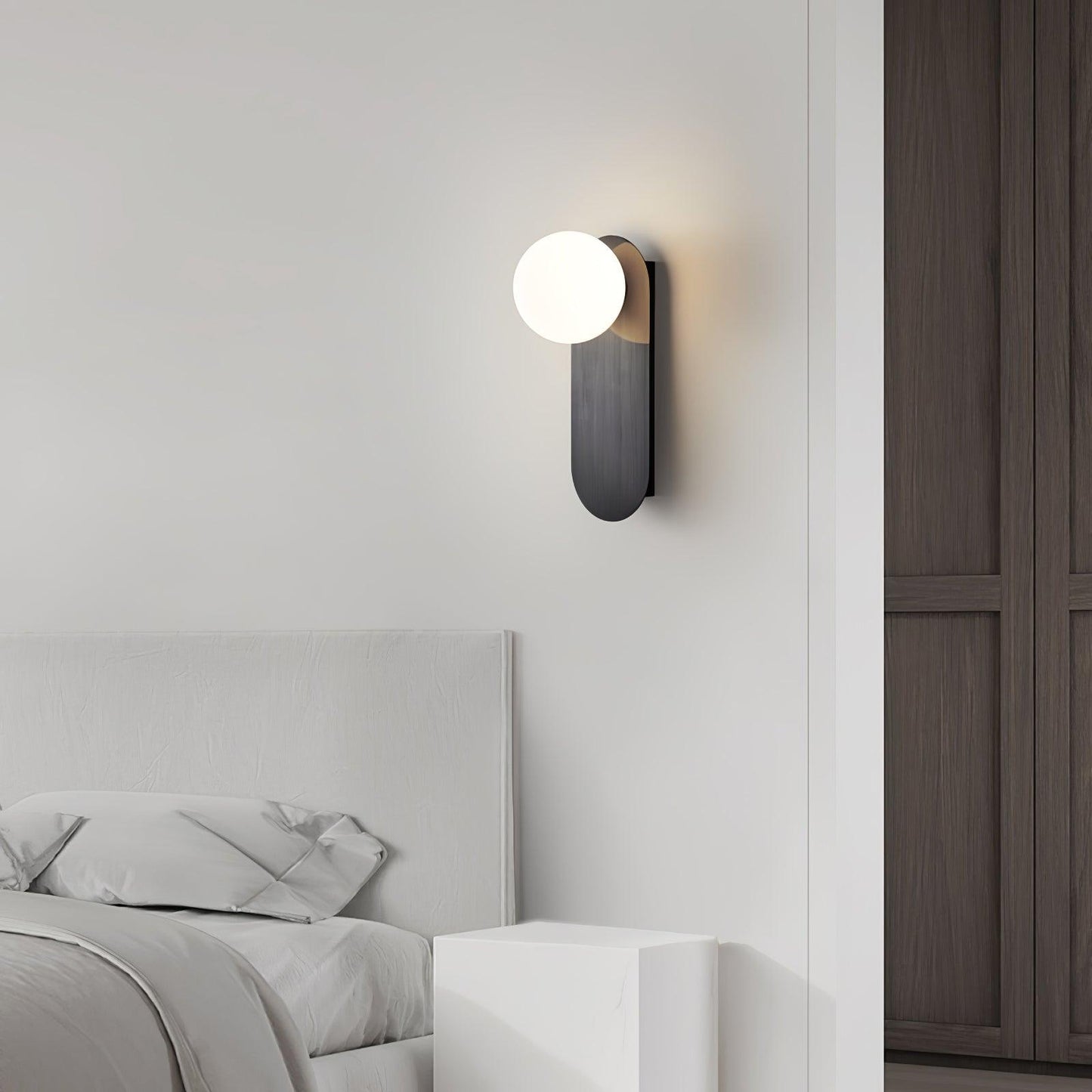 Flat Base Globe Sconce Wall lamp