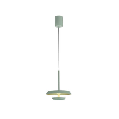 Flat Pendant Light Dia 9.8″ x H 10.4″ / Dia 25cm x H 26.5cm / Green / Warm Light Pendant light