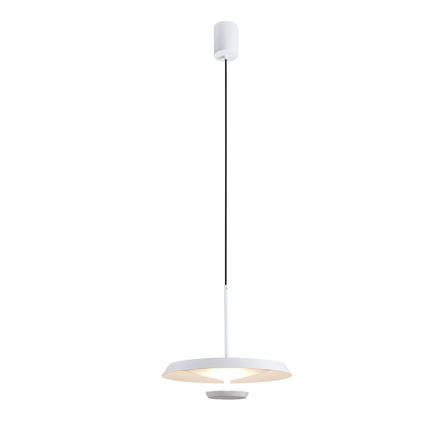 Flat Pendant Light Dia 9.8″ x H 10.4″ / Dia 25cm x H 26.5cm / White / Warm Light Pendant light