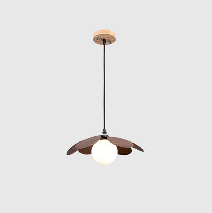 Fleur Petals Pendant Lamp ? 11.8″ x H 5.1″/ Dia 30cm x H 13cm / Walnut Pendant light