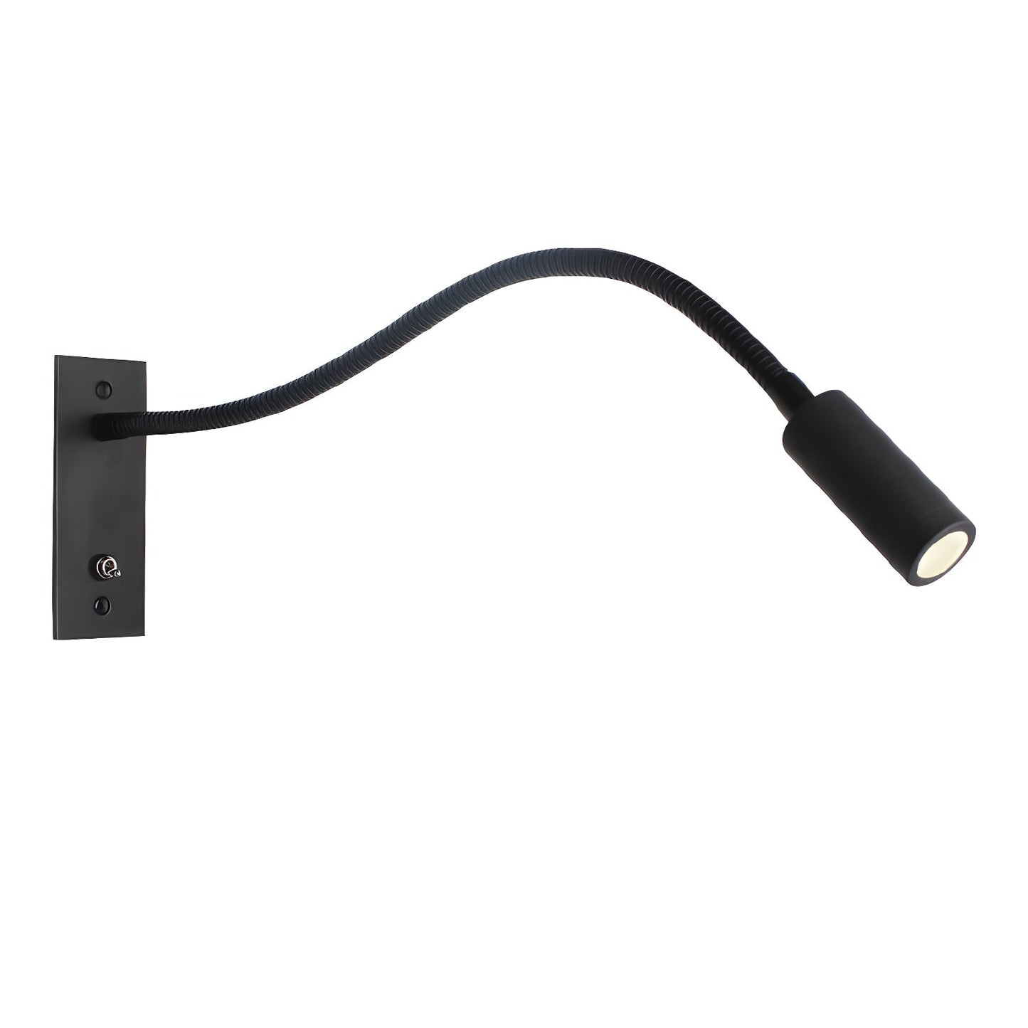 Flexible Gooseneck Wall Lamp W 13.8″ x H 4.7″ / Black / Warm Light Wall lamp