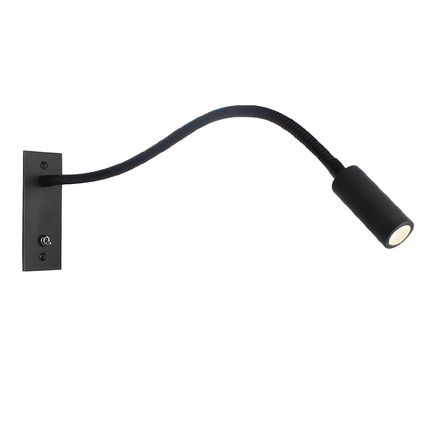Flexible Gooseneck Wall Lamp W 13.8″ x H 4.7″ / Black / Warm Light Wall lamp