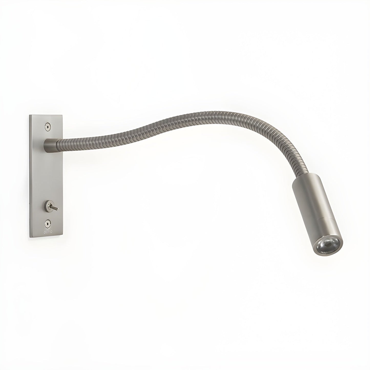Flexible Gooseneck Wall Lamp W 13.8″ x H 4.7″ / Sand Nickel / Warm Light Wall lamp