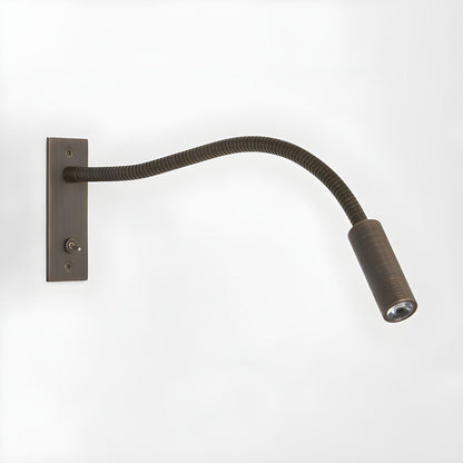 Flexible Gooseneck Wall Lamp W 13.8″ x H 4.7″ / Brushed Bronze / Warm Light Wall lamp
