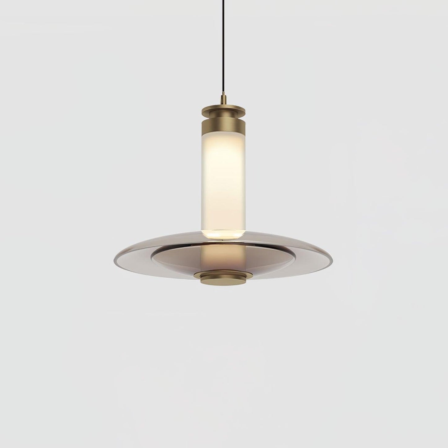 Float Glass Pendant Lamp Model B Dia 11.8″ x H 8.7″ / Dia 30cm x H 22cm / Amber & Gold / Warm Light Pendant light