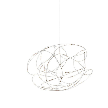 Flock Pendant Light Model A: Dia 31.5″ x H 25.6″ / Dia 80cm x H 65cm / Chrome / Warm Light Pendant light