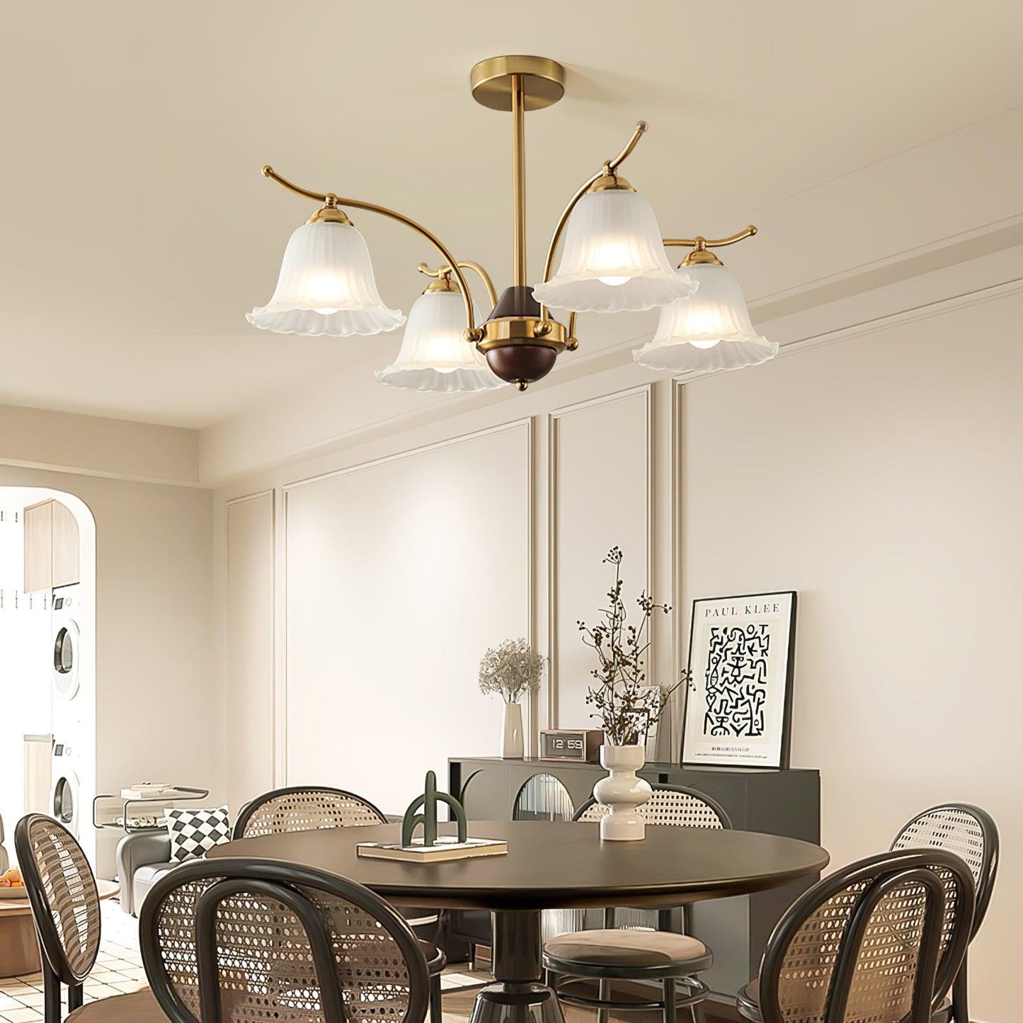 Flora Brass Chandelier Chandelier