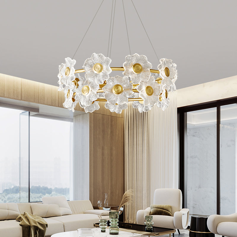 Flora Glass Chandelier Pendant light