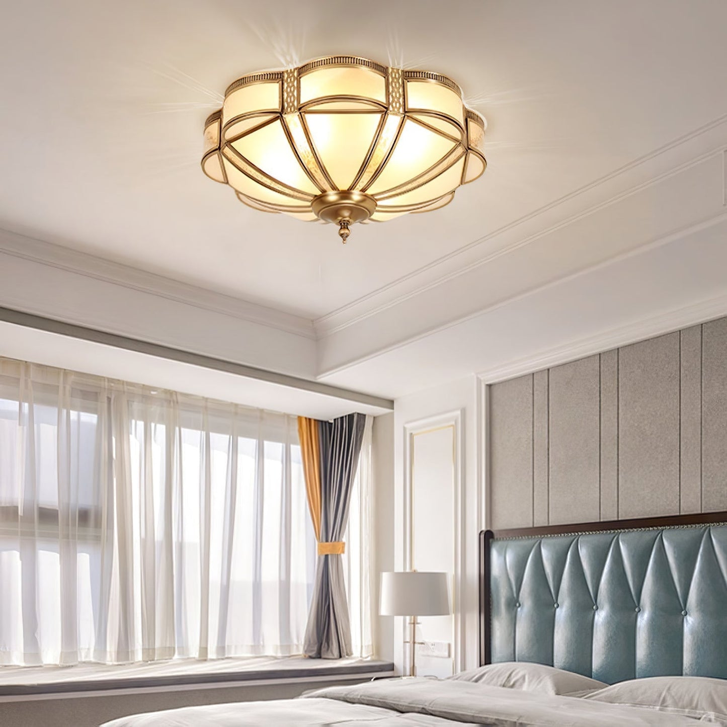 Floral Brass Ceiling Lamp Floor lamp