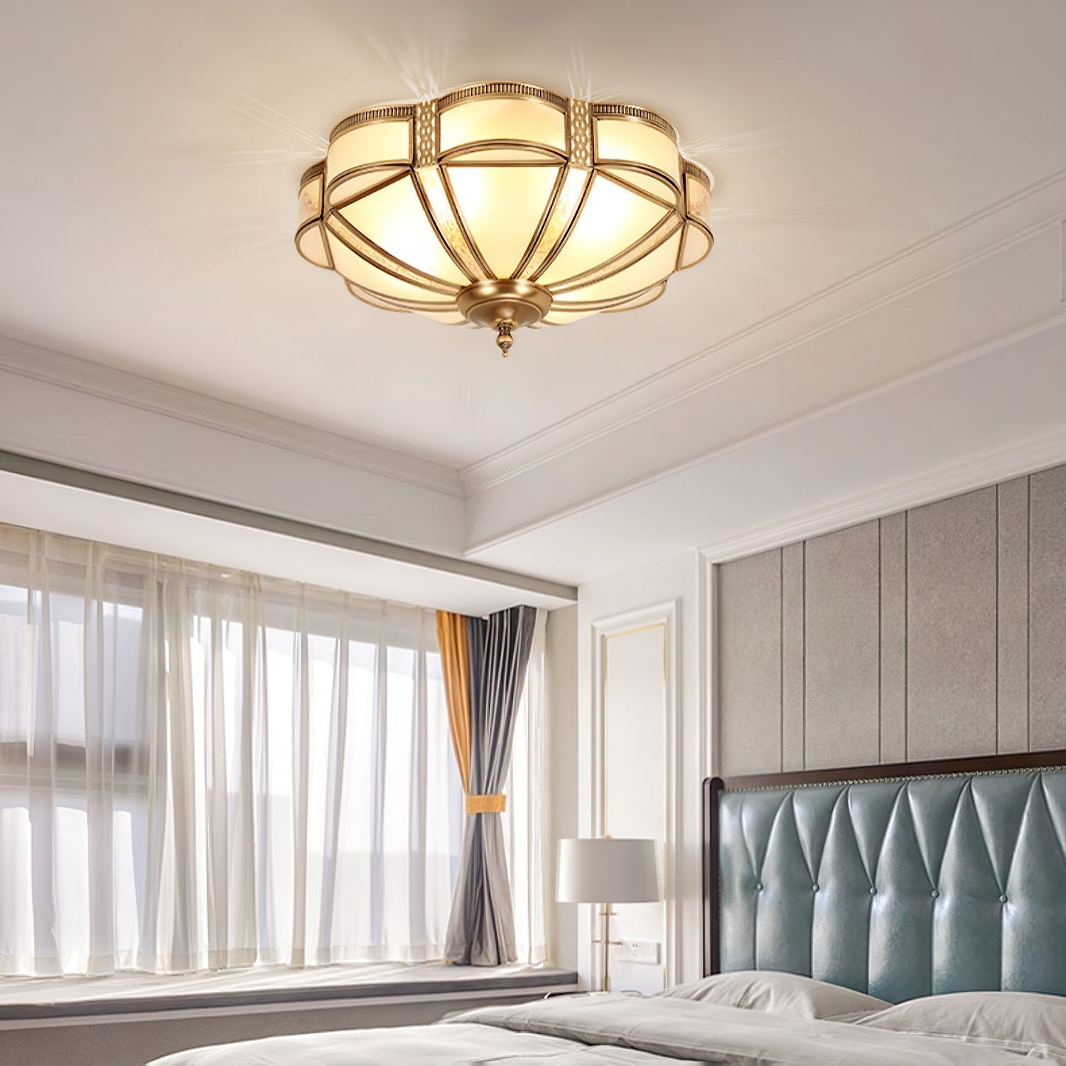 Floral Brass Ceiling Lamp Floor lamp