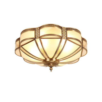 Floral Brass Ceiling Lamp Model A ? 17.7″ x H 6.7″ / Brass Floor lamp