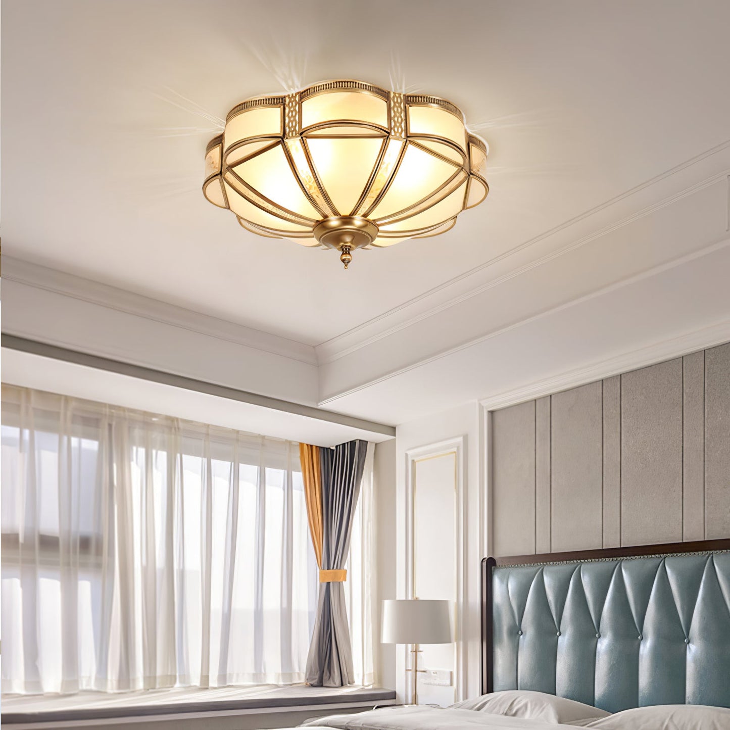 Floral Brass Ceiling Lamp Floor lamp