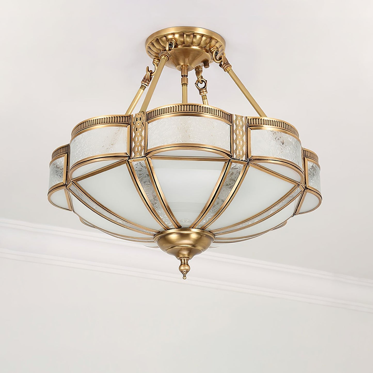 Floral Brass Ceiling Lamp Floor lamp