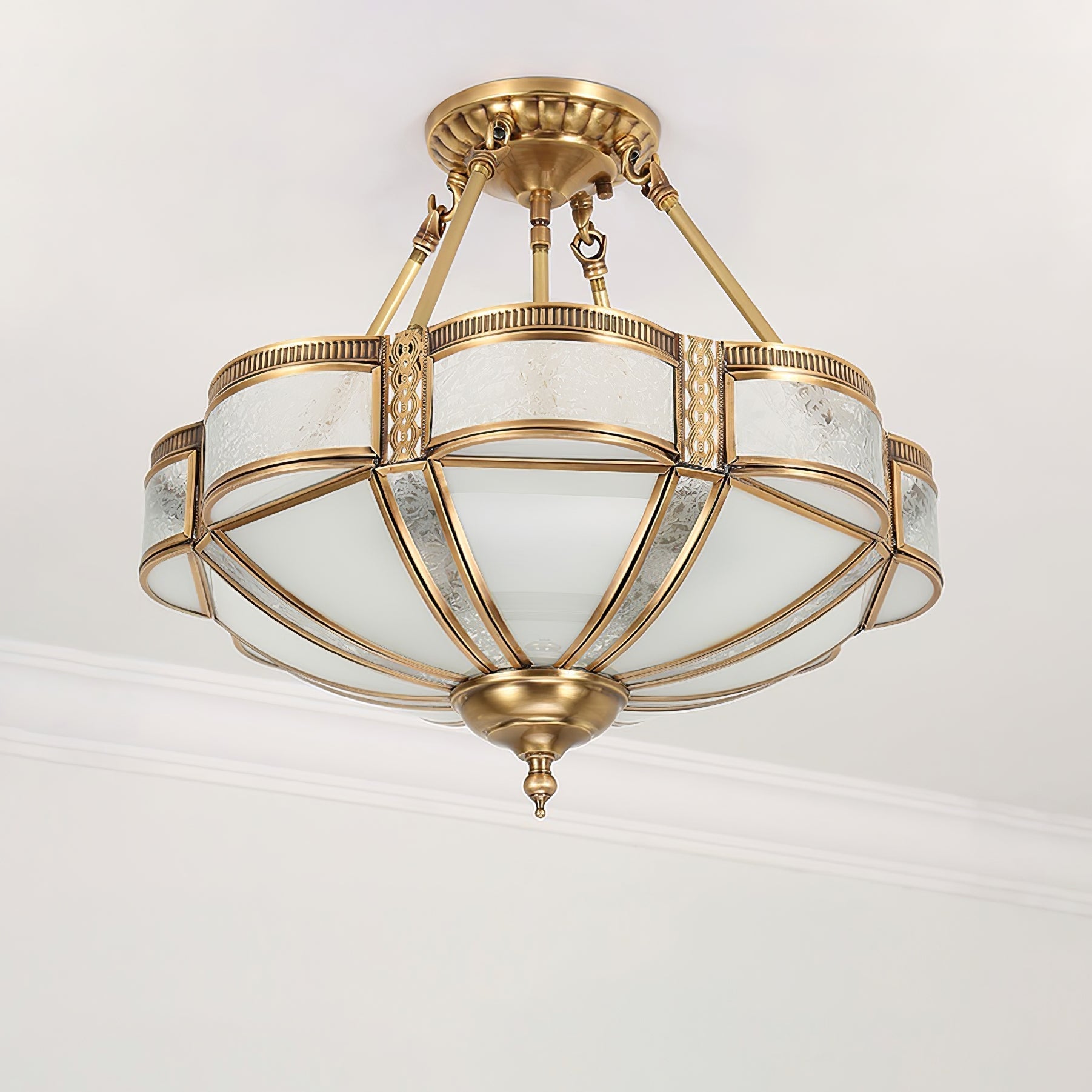 Floral Brass Ceiling Lamp Floor lamp