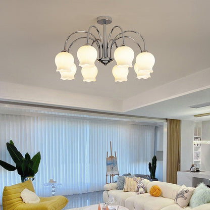 Floral Glass Chandelier Chandelier