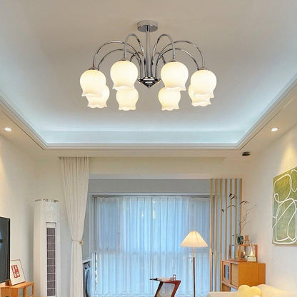 Floral Glass Chandelier Chandelier