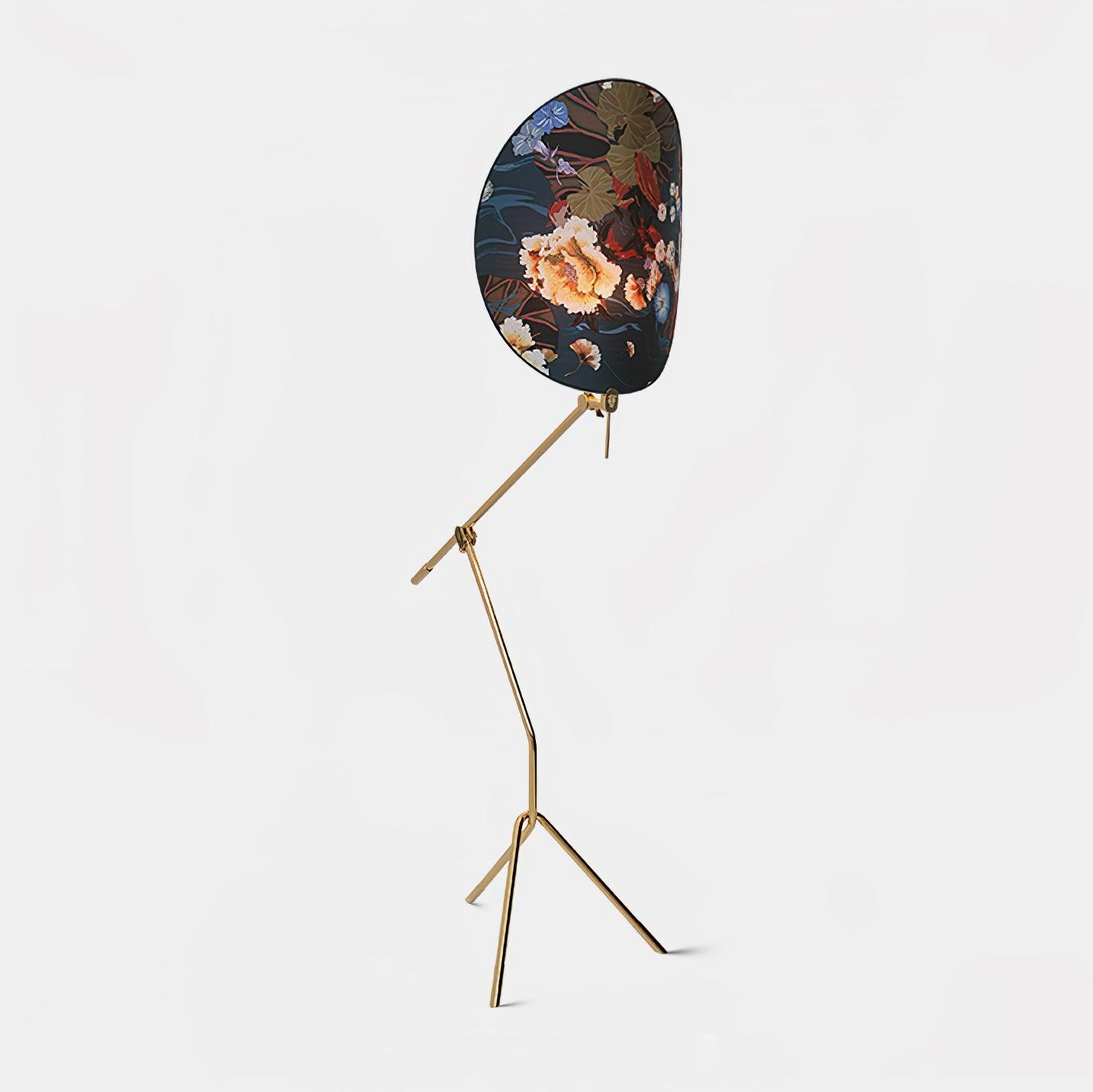 Floral Nocturne Floor Lamp Dia 28.3″ x H 61″ / Dia 72cm x H 155cm / Gold / US Plug Floor lamp