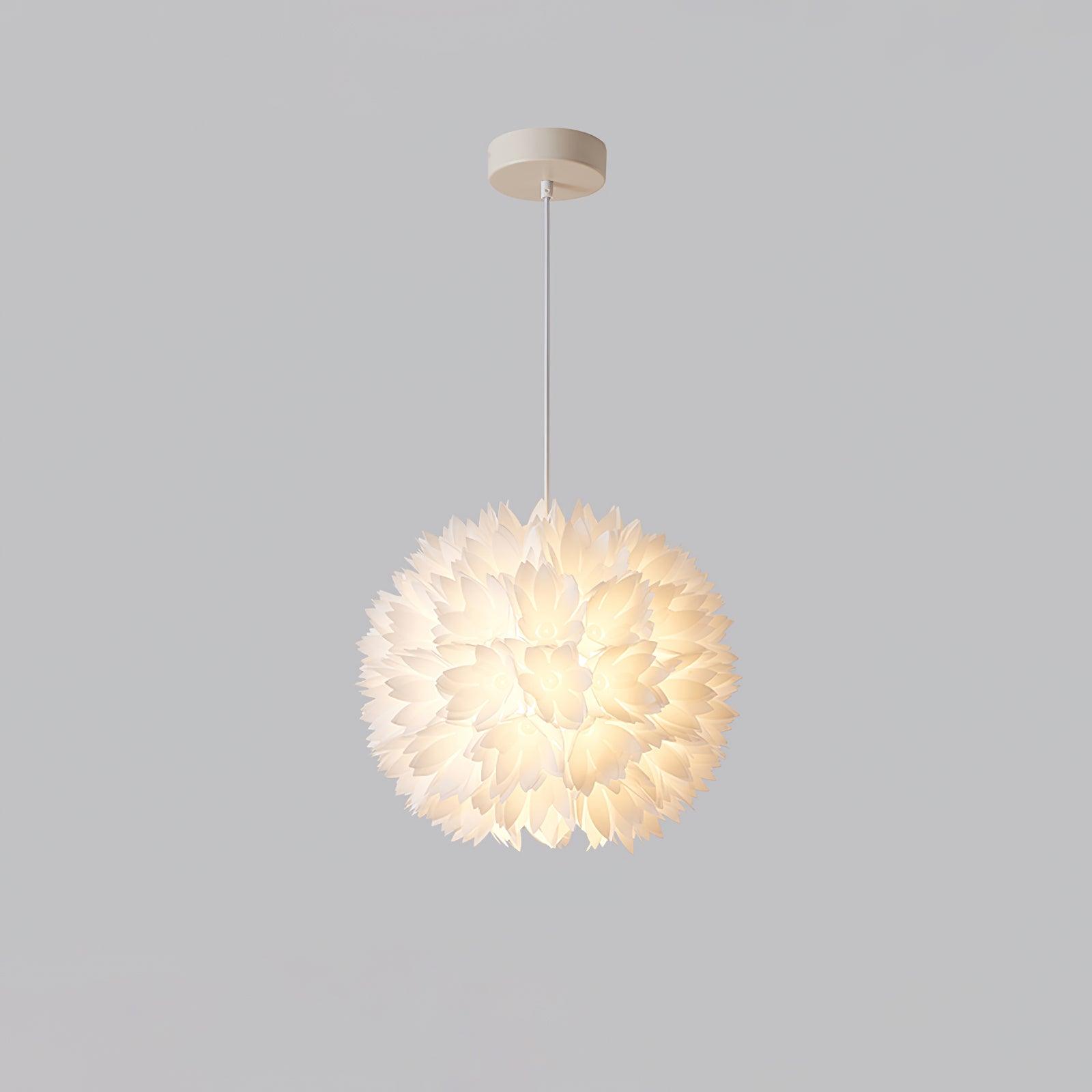 Flowers Ball Pendant Light Dia 15″ x H 15″ / Dia 38cm x H 38cm / White Pendant light
